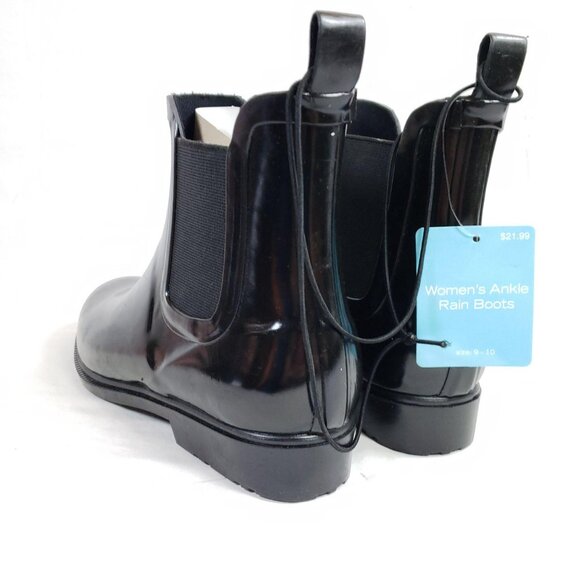 Chelsea Rain Boots Women's Size Large 9-10 Black - Picture 3 of 7